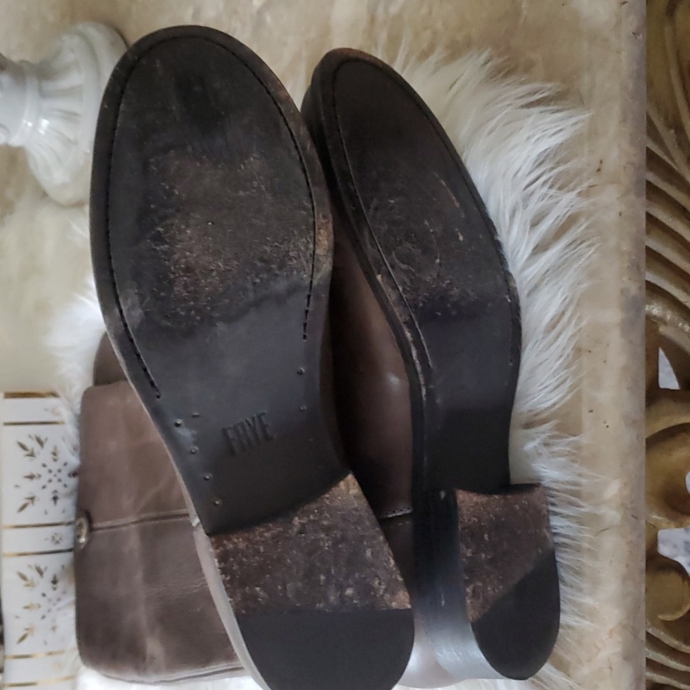 Frye Melissa  pullon brown riding leather boots size 8.5 - Picture 8 of 16